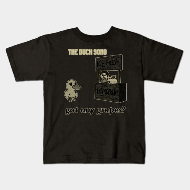 the duck song// black white design T-Shirt Kids T-Shirt by YukieapparelShop